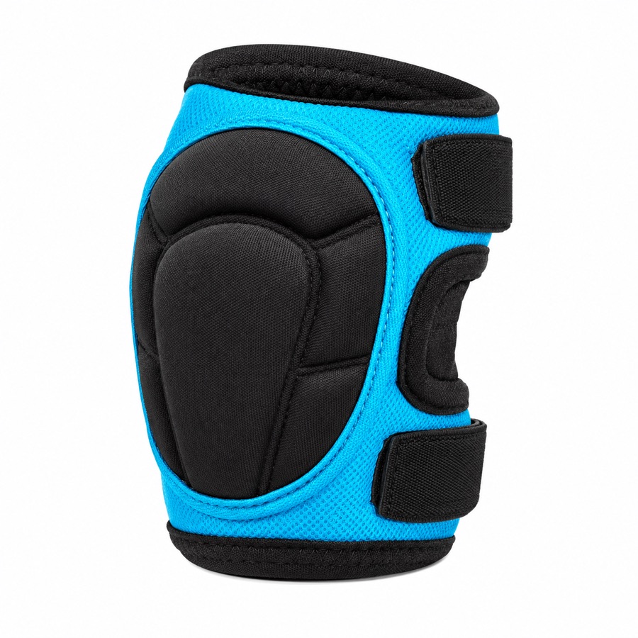 RodillaFirme Junior, protector azul con correas